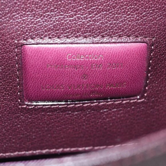 LOUIS VUITTON 2011S/S Avant Garde Pochette Bag Leather M97092 LV Auth BA5478V - Picture 10 of 16